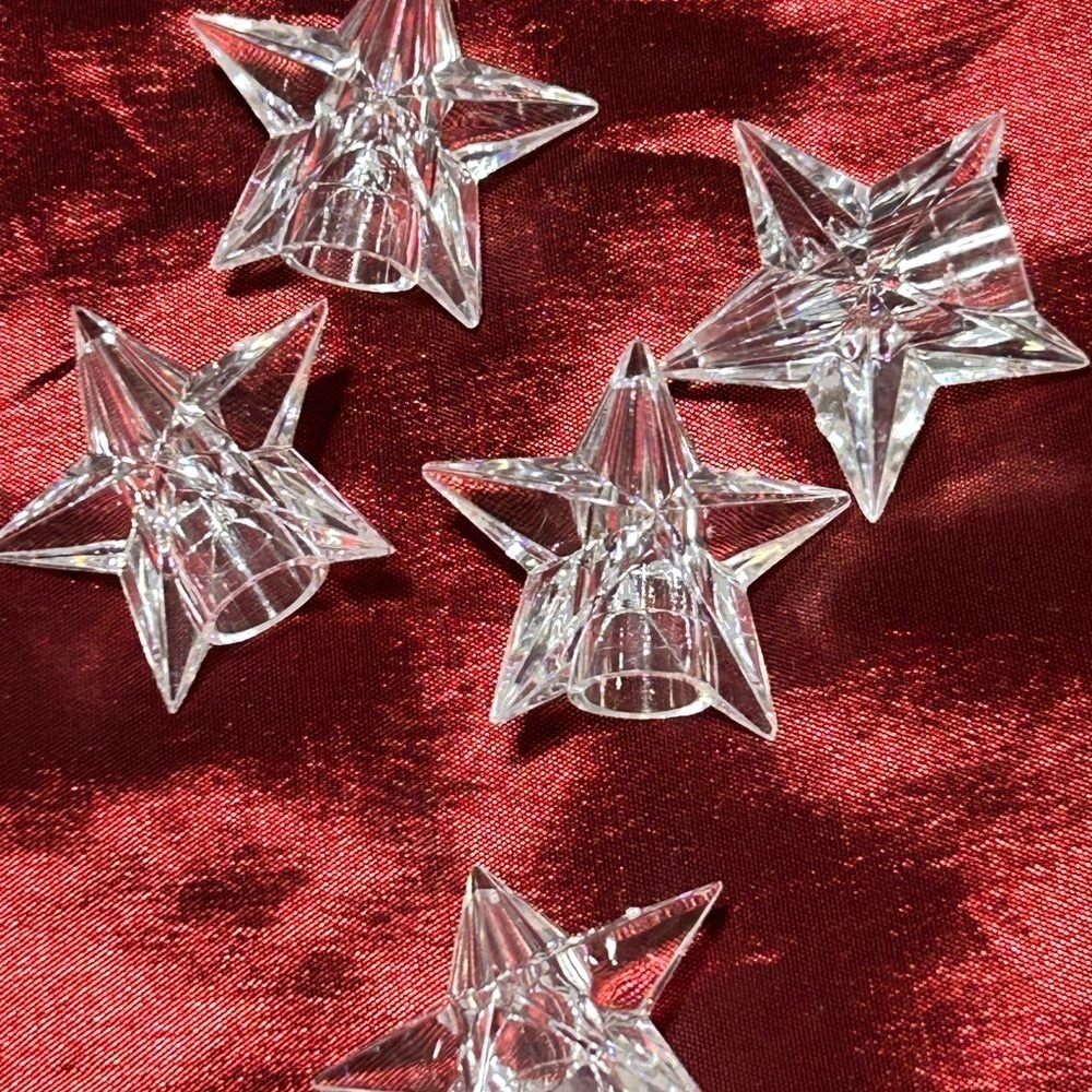 41 Clear Star-Shaped Crystal plastic light covers - a touch of class for parties - Picture 12 of 12